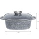 Garnek Klausberg KB-7532 z powłoką marmurową 6.5L 28cm do gotowania i smażenia