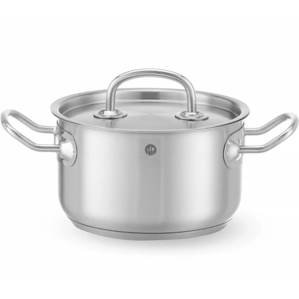 Garnek tradycyjny Hendi Kitchen Line 1,9 l z pokrywką – do gotowania i duszenia