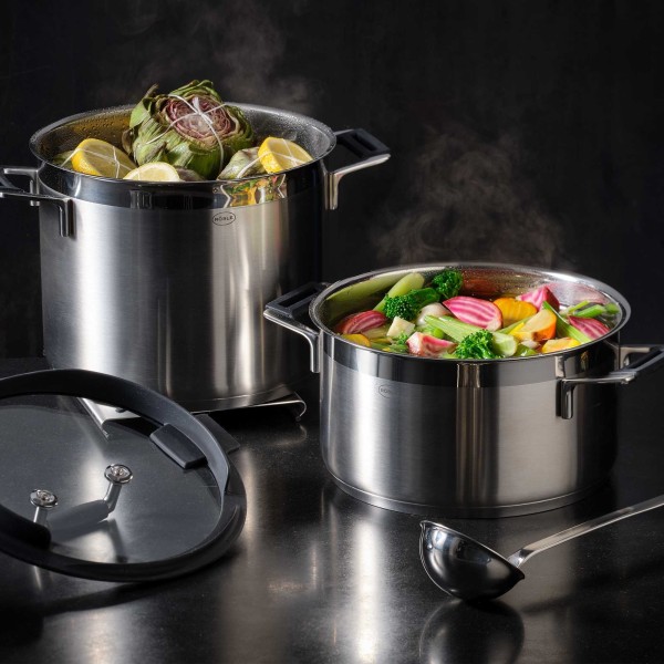 Garnek tradycyjny, RÖSLE Silence Pro 24 cm, wysoki do gotowania