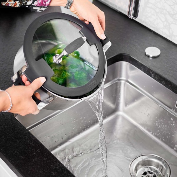 Garnek tradycyjny, RÖSLE Silence Pro 24 cm, wysoki do gotowania