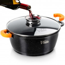 ГРАНІТНИЙ ГОРЩИК 5,8 Л 28 СМ З КРИШКОЮ ТА АРОМАТИЗАТОРОМ TERRUNA 199106