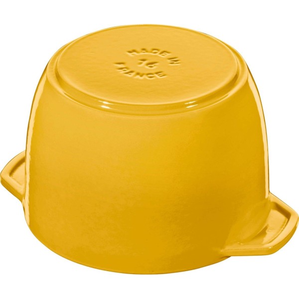 Гарячий посуд Staub La Cocotte Малий круглий глець 16 см, лимонний для приготування дома