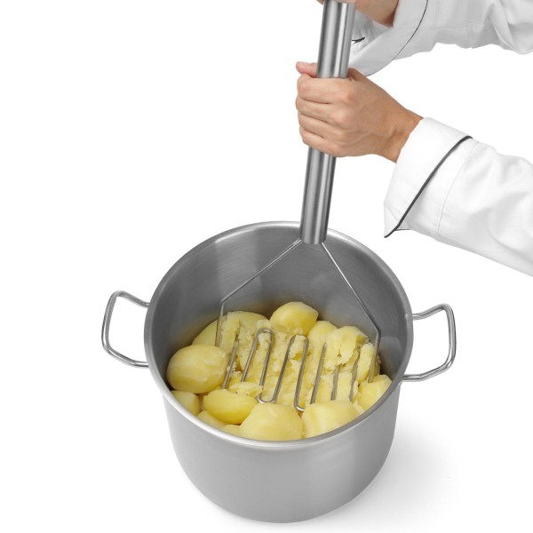 Garnek tradycyjny Hendi Profi Line 24 l z pokrywką, dno Sandwich, śr. 320 x 300 h - do gotowania dużych porcji