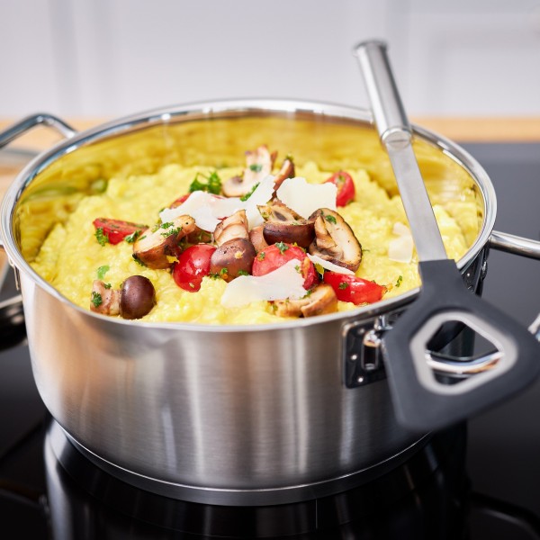 Garnki tradycyjne, Rösle Expertiso garnek wysoki z pokrywą 20 cm