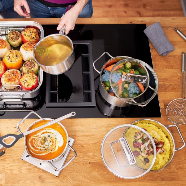 Garnki tradycyjne, Rösle Expertiso garnek wysoki z pokrywą 20 cm