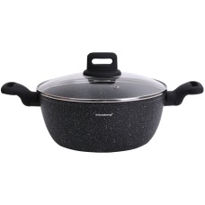 Garnek Klausberg KB-7671 24cm 3,7L z powłoką marmurową do gotowania codziennego