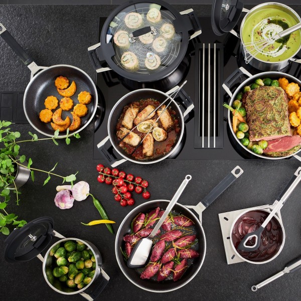 Garnki tradycyjne, RÖSLE Silence Pro garnek wysoki 20 cm, stal nierdzewna