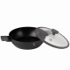 Niski garnek Berlinger Haus Antracit BH-8128 z pokrywką 28 cm 3,8 L do gotowania codziennego