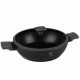 Niski garnek Berlinger Haus Antracit BH-8128 z pokrywką 28 cm 3,8 L do gotowania codziennego