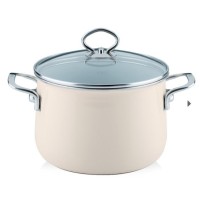 Каструля, Riess, Avorio 4.0 л (20 см) з кришкою — для варіння на плиті, традиційна кухонна каструля