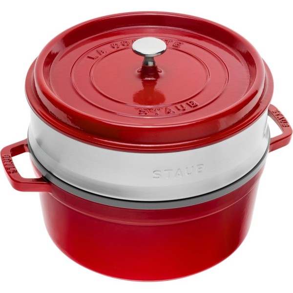 Гарячий казан Staub La Cocotte чавунний круглий 5.2 л для приготування страв