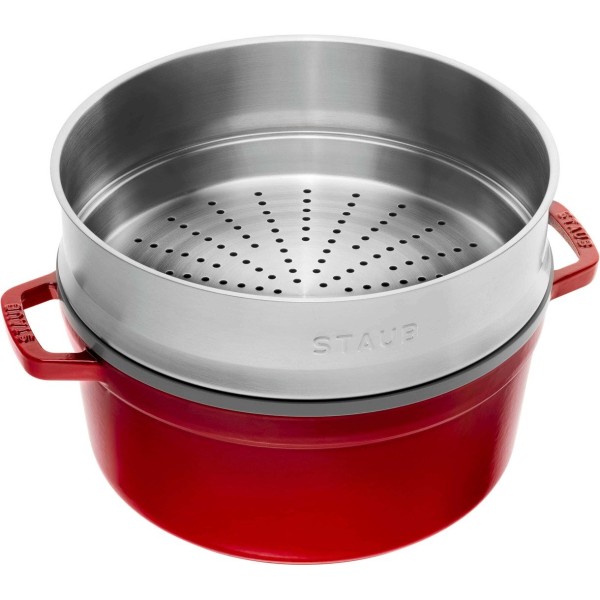 Гарячий казан Staub La Cocotte чавунний круглий 5.2 л для приготування страв