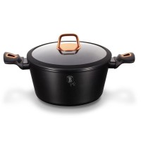 Гарний традиційний кухонний казанок Berlinger Haus Black Rose BH-1642-N 4 л, 24 см для приготування їжі