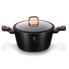 Гарний традиційний кухонний казанок Berlinger Haus Black Rose BH-1642-N 4 л, 24 см для приготування їжі
