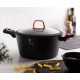 Гарний традиційний кухонний казанок Berlinger Haus Black Rose BH-1642-N 4 л, 24 см для приготування їжі
