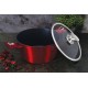 Garnek tradycyjny Berlinger Haus BH-1257 24 cm, 4,1 L, z pokrywką (czerwony)