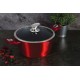 Garnek tradycyjny Berlinger Haus BH-1257 24 cm, 4,1 L, z pokrywką (czerwony)