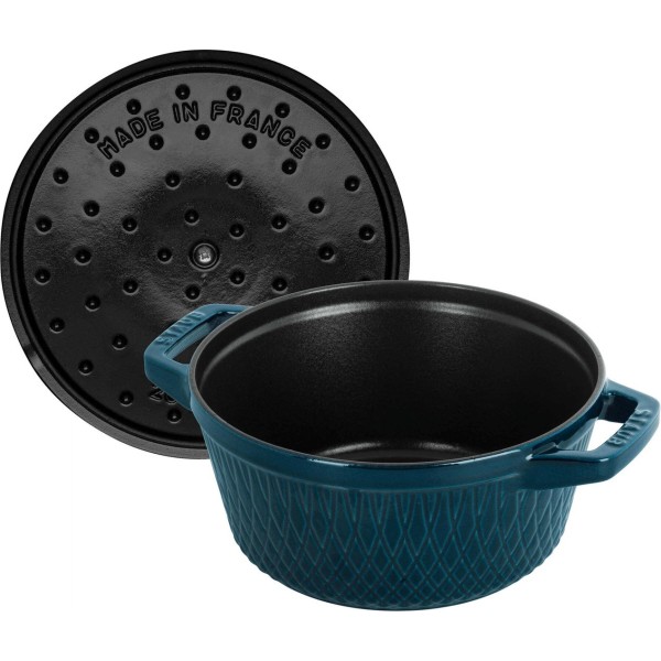 Garnek żeliwny Staub Special Cocotte 4 l morski do gotowania i duszenia