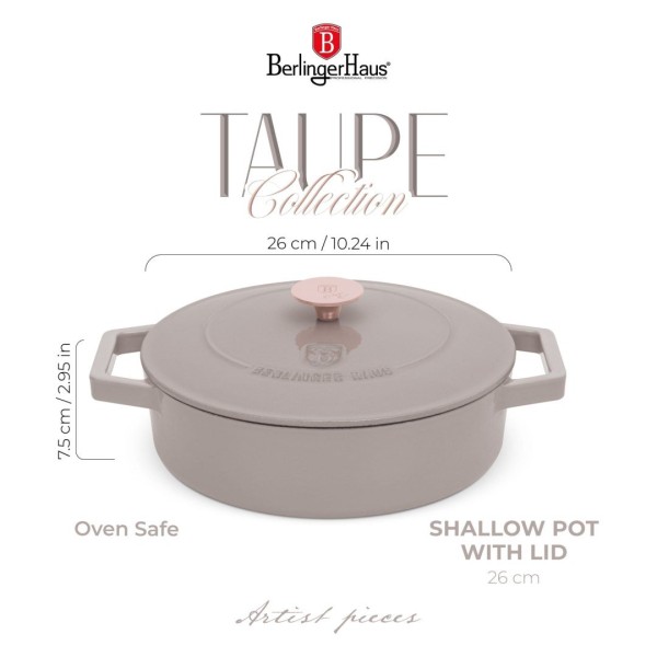 Garnek żeliwny Berlinger Haus Strong Mold BH-6527 2,57L 26cm do duszenia i pieczenia