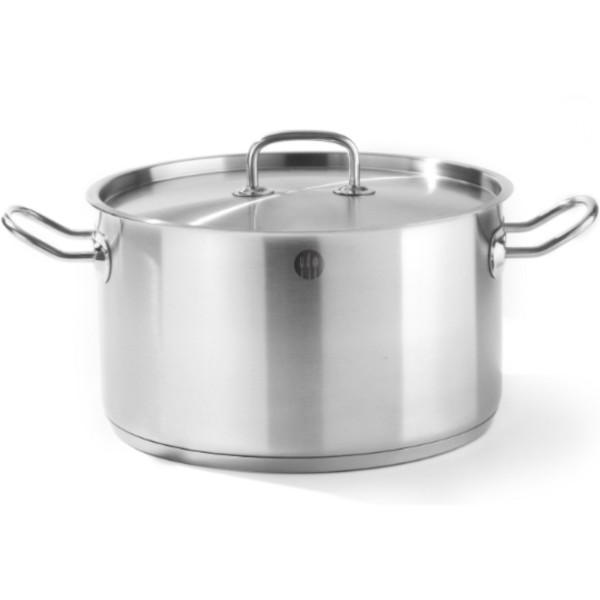 Garnek tradycyjny Hendi 836408 Kitchen Line 9,5 l z pokrywką do gotowania w kuchni