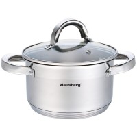 Каструля Klausberg KB-7122, 1,5 л, з кришкою — для приготування соусів і гарнірів, діам.16 см