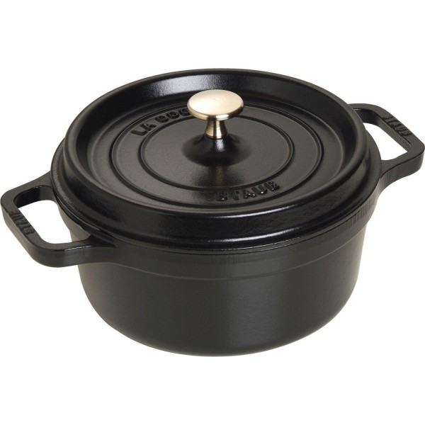 Garnek żeliwny Staub La Cocotte 2,6 l czarny do duszenia i pieczenia