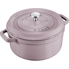 Garnek tradycyjny Staub La Cocotte żeliwny okrągły 2,6 l kwiat wiśni