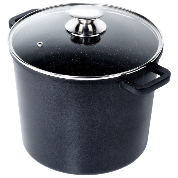 Garnek tradycyjny Orion GRANDE 7.6L ze szkłem, wysoki, do indukcji