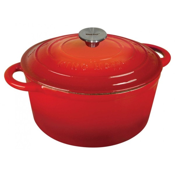 Garnek emaliowany KingHoff KH-1529 4.0L 24cm do gotowania i duszenia potraw