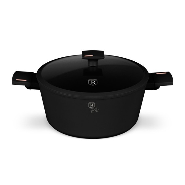 Garnek tradycyjny BerlingerHaus BH-8262 Monaco 28 cm z pokrywką (Black Rose)