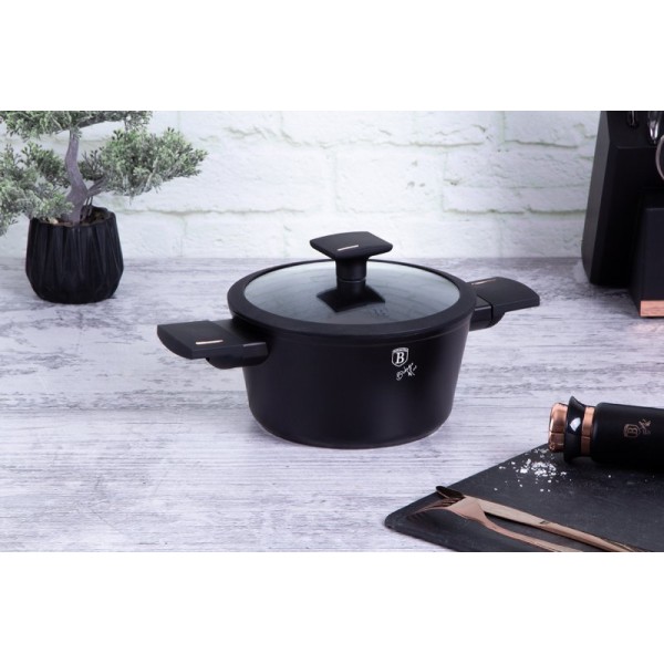 Каструля Berlinger Haus BH-7086 Monaco, титанова 20 см — для варіння та тушкування на плиті