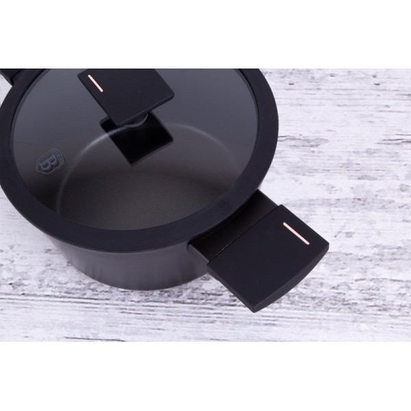 Каструля Berlinger Haus BH-7086 Monaco, титанова 20 см — для варіння та тушкування на плиті