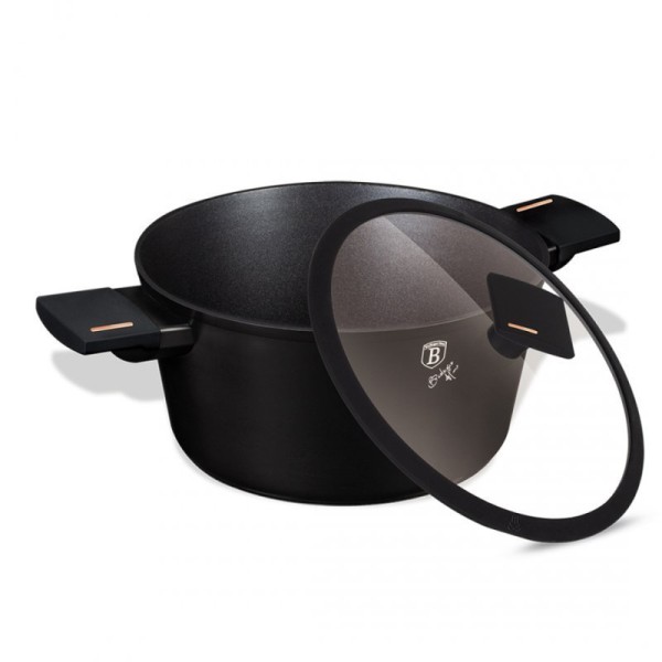 Каструля Berlinger Haus BH-7086 Monaco, титанова 20 см — для варіння та тушкування на плиті