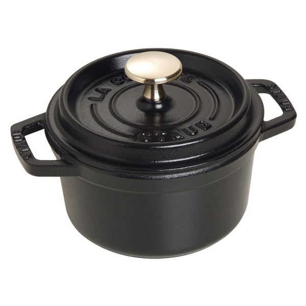 Garnek żeliwny Staub La Cocotte 800 ml czarny do duszenia i pieczenia