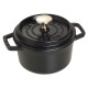 Garnek żeliwny Staub La Cocotte 800 ml czarny do duszenia i pieczenia