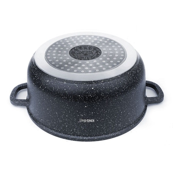 Garnek Kinghoff KH-1592 z powłoką marmurową, 1.3L, 16 cm do gotowania na kuchence