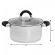 Garnki Kinghoff KH-4344, garnek 3.0L 20cm do gotowania i duszenia