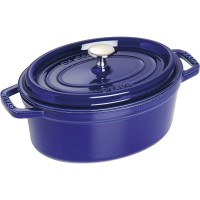 Гарнір чавунний Staub La Cocotte овальний 2,35 л для готування, синій