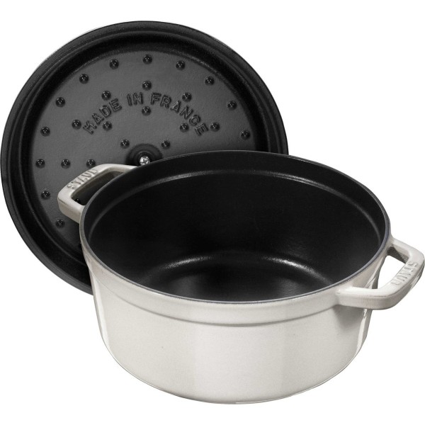Гарячий каструля Staub La Cocotte чавунна кругла 1.7 л, трюфельний