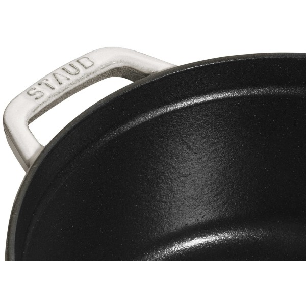 Гарячий каструля Staub La Cocotte чавунна кругла 1.7 л, трюфельний