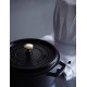 Гарнець традиційний Staub La Cocotte 1.2 л круглий чавунний чорний для приготування
