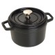 Гарнець традиційний Staub La Cocotte 1.2 л круглий чавунний чорний для приготування