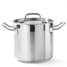 Garnek tradycyjny Hendi Profi Line 10 l z pokrywką, dno Sandwich, śr. 240 x 220 h – do gotowania dużych potraw