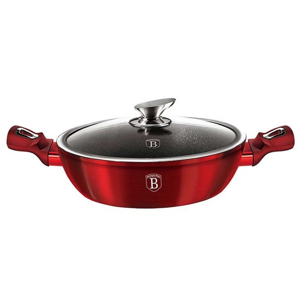 Garnek Berlinger Haus Metallic Burgundy Line BH-1263 3.8L 28cm do gotowania na kuchence