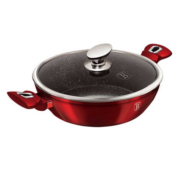 Garnek Berlinger Haus Metallic Burgundy Line BH-1263 3.8L 28cm do gotowania na kuchence