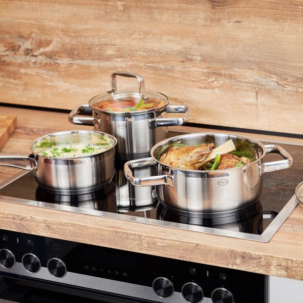 Garnek niski ROESLE CHARM 20 cm z pokrywą — garnek tradycyjny do gotowania