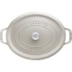 Garnek żeliwny Staub La Cocotte owalny 6,7 ltr, do duszenia i pieczenia truflowy
