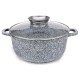 Garnek marmurowy Zilner ZL-7074 6,8L/28cm idealny do duszenia i gotowania potraw