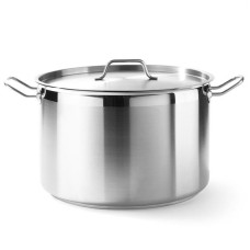 Garnek tradycyjny Hendi Profi Line 15 l z pokrywką śr. 320 x 190 h do kuchni gastronomicznej