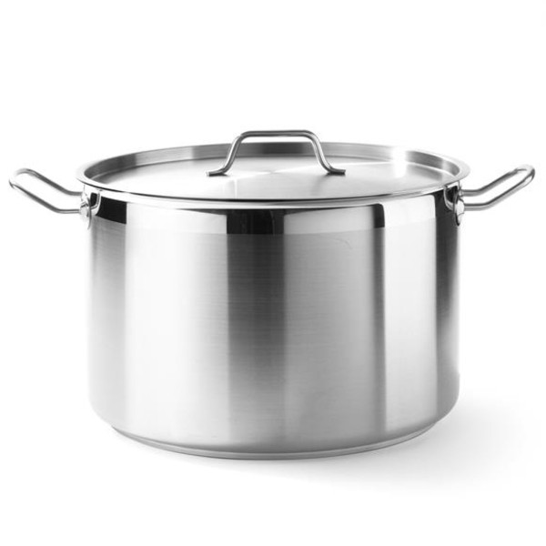 Garnek tradycyjny Hendi Profi Line 15 l z pokrywką śr. 320 x 190 h do kuchni gastronomicznej